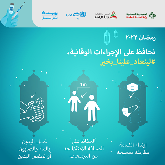 الحملة الوطنية حول كوفيد-19 خلال شهر رمضان 2022