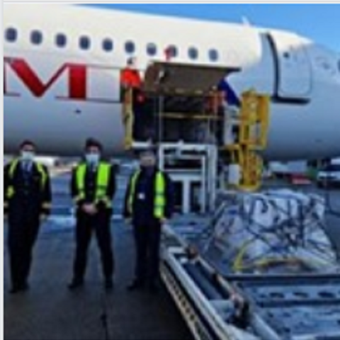 The First Shipment of Pfizer Vaccine Arrives to the Beirut Airport
