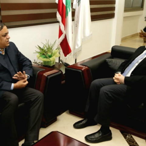 Abiad Met with the Ambassador of India, As He Expressed His Thanks to His Support to Health Sector