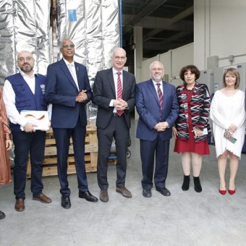 Abiad Receives from the German Ambassador a Donation of Special Supplies for Treating War-Wounded People