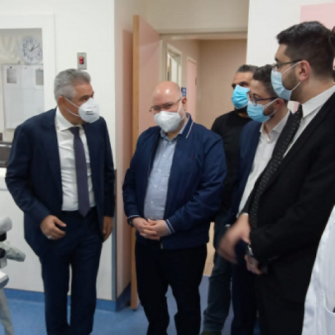 Minister Abiad Visits Tibnin Governmental Hospital