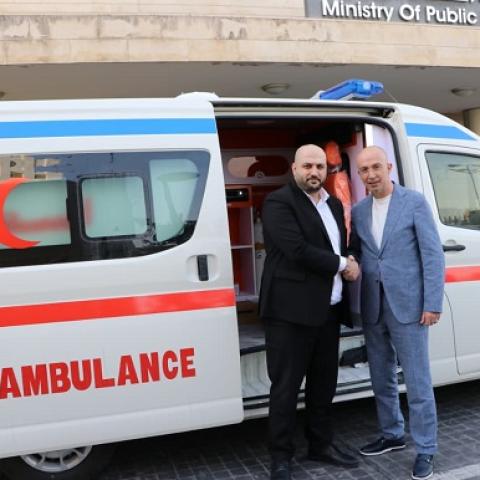 MoPH Provides Hospitals in Mays Al-Jabal, Marjeyoun and Baalbek with Ambulances Donated by Iraq