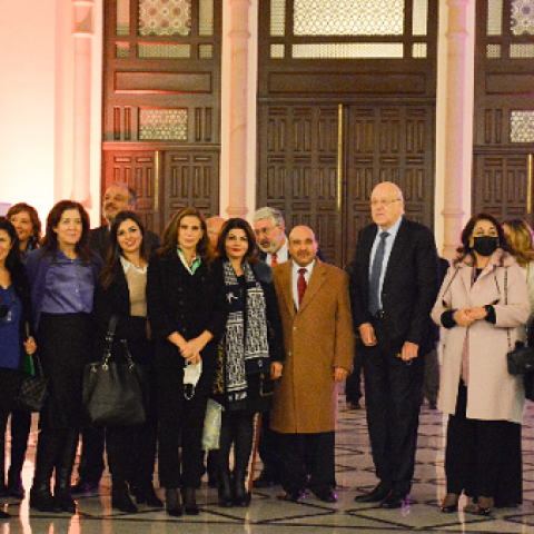 The World Cancer Day Meeting under the Patronage of Prime Minister Mikati at the Grand Serail