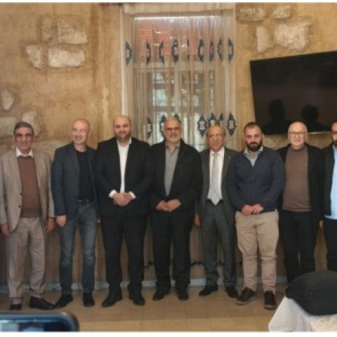 Nassereddine during a Meeting with Hospital Directors in Baalbek