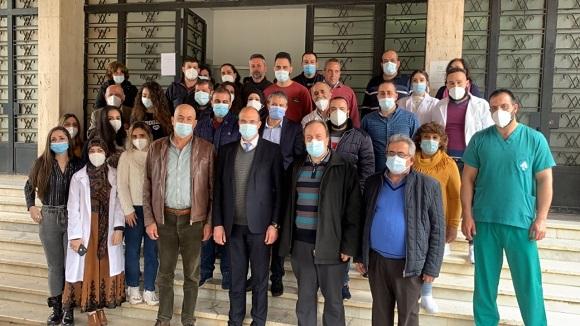 Minister Hasan Visits Kherbet Kanafar Governmental Hospital