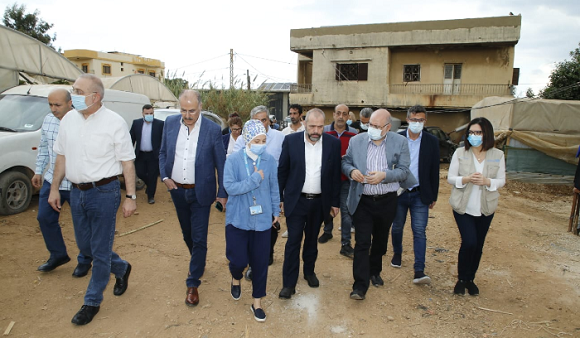 Abiad Started his Tour in Akkar with a Visit to a Refugee Camp and Dr Abdullah Al-Rassi Governmental Hospital