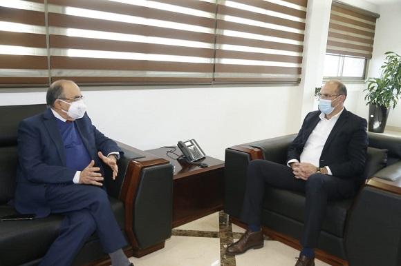 Minister Hasan and Mneimneh Consider the Cooperation Association's Initiative to Secure Vaccines for The Palestinians