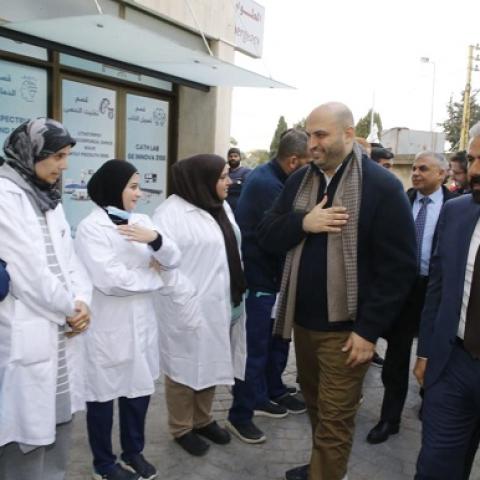 ناصر الدين اختتم جولته الجنوبية محييا في تبنين صمود المستشفيات الحكومية
