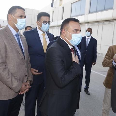 Iraqi Health Minister Al-Tamimi Arrives to Beirut Airport
