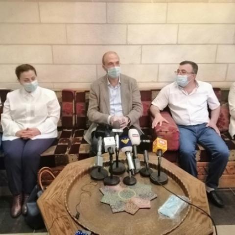 Hasan Met with a Delegation of Beqaa Hospitals' Health Committees
