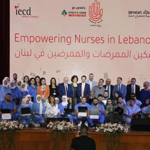 Abiad Participates in the Graduation of Nurses Who Participated in a Training Program at the IECD