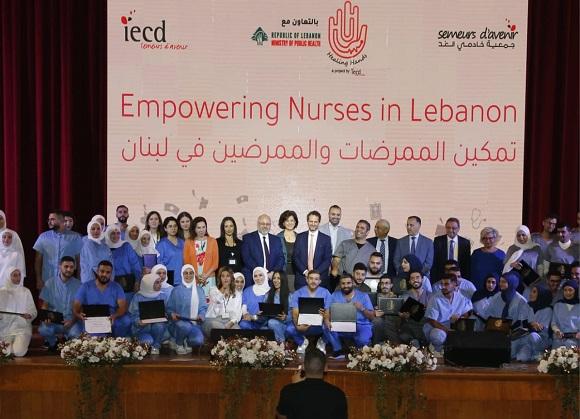 Abiad Participates in the Graduation of Nurses Who Participated in a Training Program at the IECD