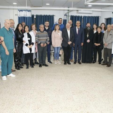 Abiad Begin his Southern Tour at Marjeyoun Hospital