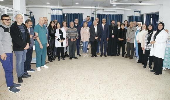 Abiad Begin his Southern Tour at Marjeyoun Hospital
