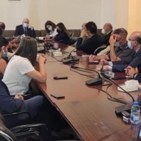 Abiad Chairs the Meeting of the COVID-19 Committee