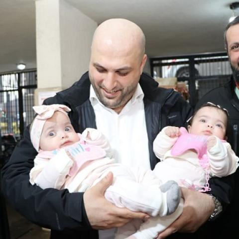 Nassereddine Visits Two Shelters in Beirut
