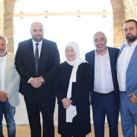 Nassereddine with Bahia Al Hariri Inspect the Hariri Foundation Social & Medical Center in Sidon