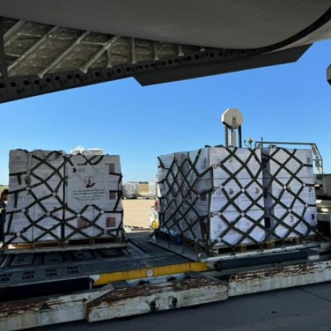 Additional Medical Aid Arrives at Rafic Hariri International Airport