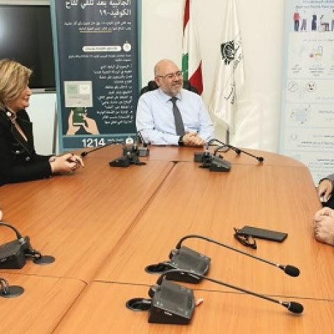 Abiad Met with a Delegation of The Arab Hospitals Federation Headed by MP Allama