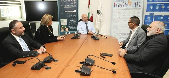 Abiad Met with a Delegation of The Arab Hospitals Federation Headed by MP Allama