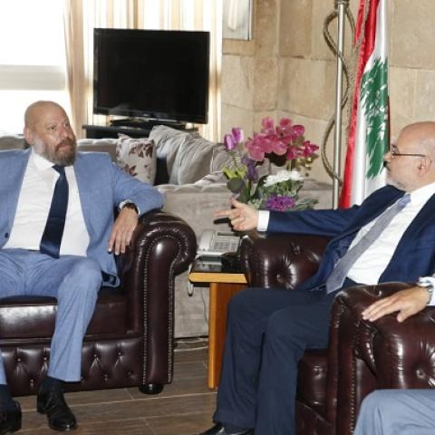 Sheltering the Displaced and Ensuring their Health Services in the Meetings of Minister Abiad
