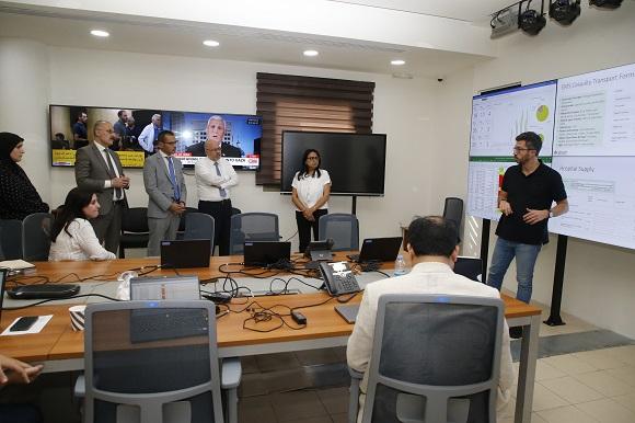 Abiad Tours with Alama and Abdallah in the PHEOC and Meets with the Colombian Ambassador