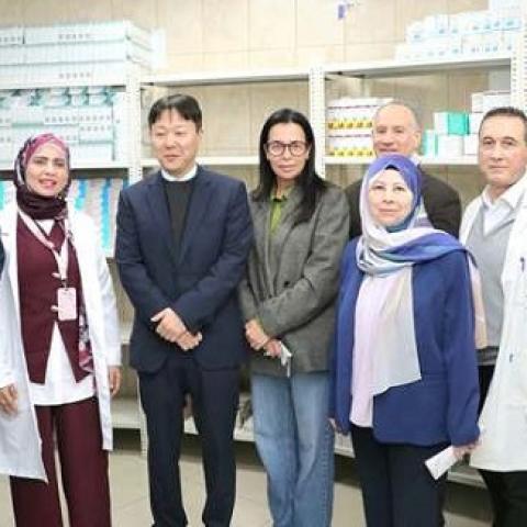 Nassereldine with the Korean Ambassador and the UNICEF Representative Inspected Al-Zahraa Center