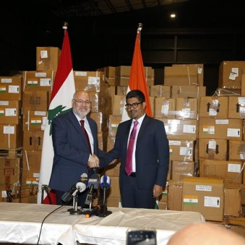 Abiad Receives the First Batch of Indian Medical Aid Amounting to 33 Tons