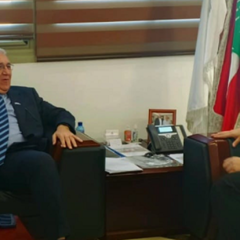 Nassereddine Discusses the Strategic Partnership with a Delegation from the Qatar Fund for Development