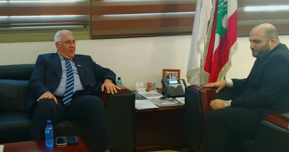 Nassereddine Discusses the Strategic Partnership with a Delegation from the Qatar Fund for Development