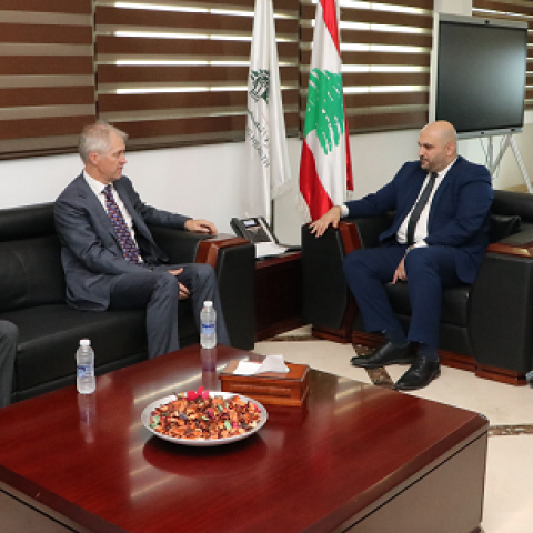 Nassereddine Receives the Ambassadors of Brazil and Belgium