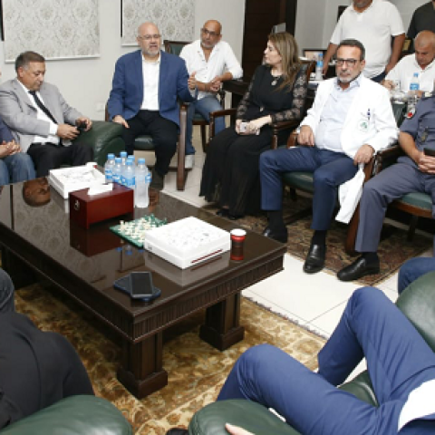 Abiad Visites Nabih Berri Gov. Hospital and Inaugurates the Burns Treatment Department