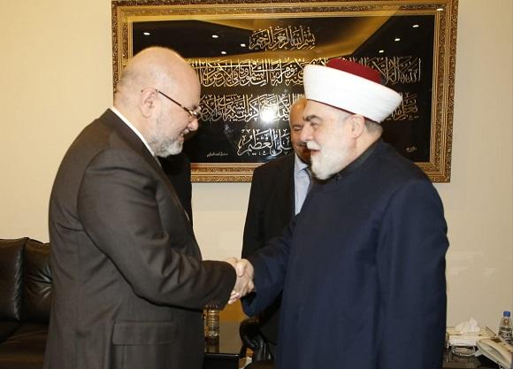 Minister Abiad Briefed Mufti Imam on Health Projects For Tripoli Hospitals