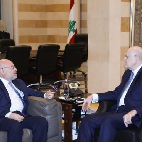 Mikati Discusses with Abiad Securing a Thousand Billion Lbp per Month for Cancer and Chronic Diseases Medicines