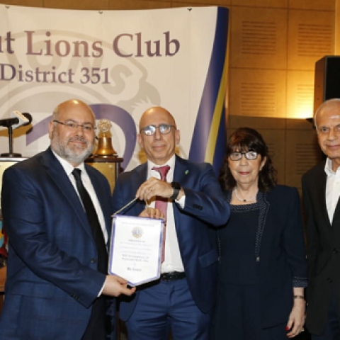 Abiad Participates in Beirut Lions Club's Ceremony Recognizing Top Nursing Students