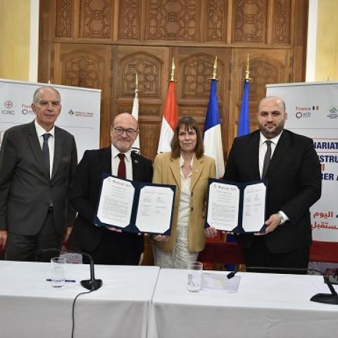 Nassereddine Signs an Agreement with the French Development Agency