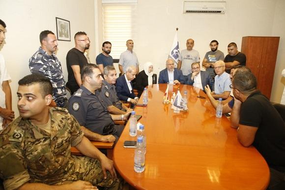 The Minister of Health and the Secretary General of the Higher Relief Commission Inspected Saida Governmental Hospital