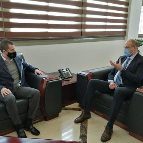 Minister Hasan Met with MP Fatfat