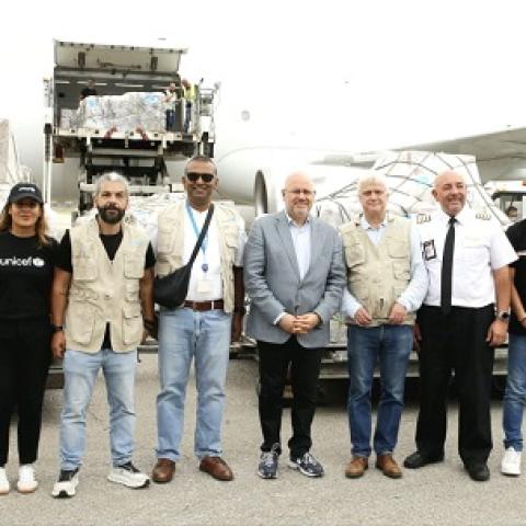Abiad ReceiveS 25 Tons of Medicines and Medical Supplies from UNICEF, Funded by the British Government