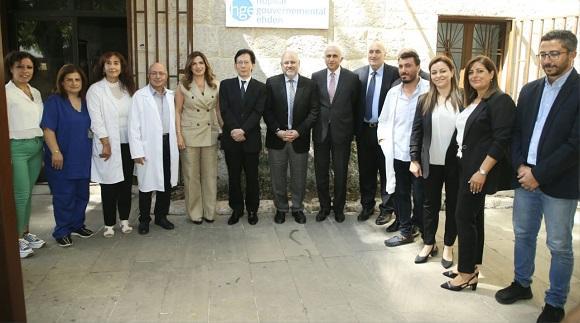 The Minister of Health Visited Ehden Gov. Hospital to Receive a Japanese Donation