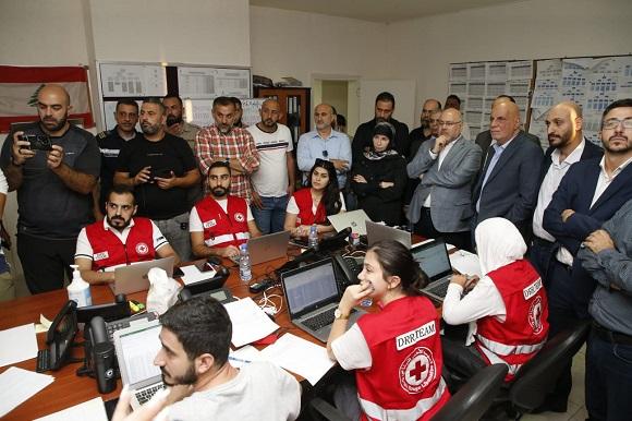 Abiad Inspects Tyre Hospitals, Shelters for Displaced Persons, and the Disaster Management Unit