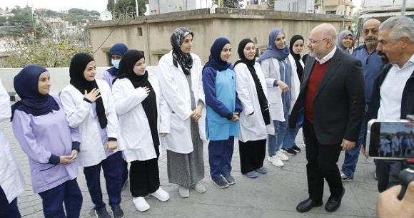 Abiad Inspectes Nabih Berri Governmental Hospital and Sheikh Ragheb Harb Hospital in Nabatieh