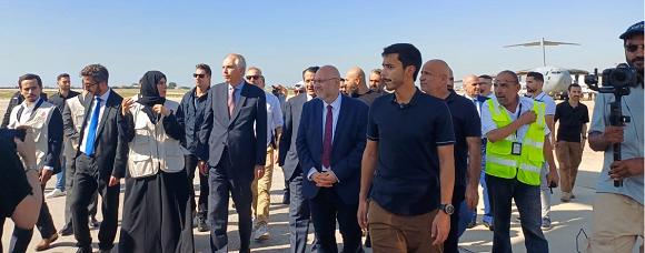 Abiad Receives Aid and Medical Supplies Provided by France in Cooperation with Qatar