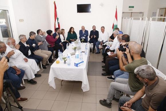Abiad Representing Mikati, Lays the Foundation Stone for the Dialysis Department at Al Minieh Gov. Hospital