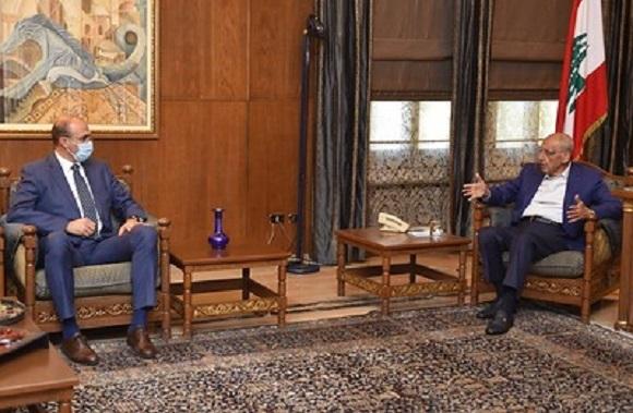 Berri Met with Hasan and The Director General of the Economy Ministry
