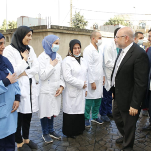 Minister Abiad Visits Bint Jbeil and Tebnin Governmental Hospitals