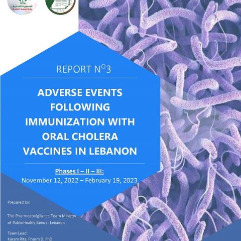 Adverse Events Following Immunization Monitoring-Oral Cholera Vaccines-Lebanon-Phase I - II- III