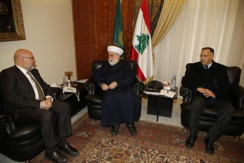 Minister Abiad Briefed Mufti Imam on Health Projects For Tripoli Hospitals