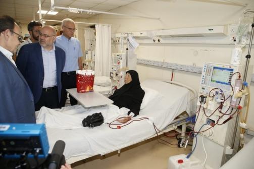 The Minister of Health and the Secretary General of the Higher Relief Commission Inspected Saida Governmental Hospital