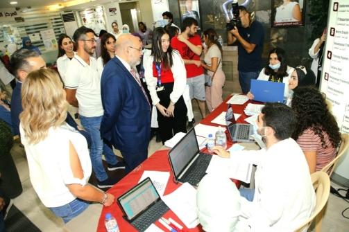 Minister Abiad Visited LEMSIC Medical Students at Makhzoumi Healthcare Center